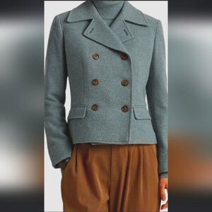 Ralph Lauren double-breasted herringbone coat